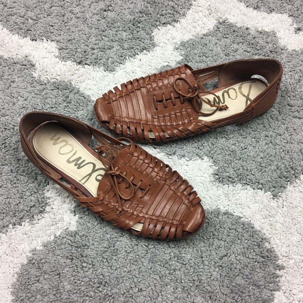 SAM EDELMAN | Avianna Lace-Up Huarache Flats
